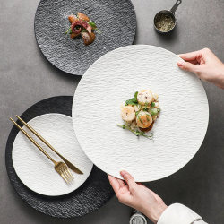 Ceramic Steak Dinner Plate, High-End Western-Style Plate, Round Plate, Household Steak Plate, Pasta Plate, Hotel Personalized Dish Plate Ceramic Steak Dinner Plate, High-End Western-Style Plate, Round Plate, Household Steak Plate, Pasta Plate, Hotel Personalized Dish Plate