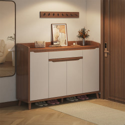 Shoe Cabinet for Home Entrance, Entryway, Indoor Storage Cabinet, Integrated Wall-Mounted 2025 New Model Hallway Solid Wood Shoe Rack Shoe Cabinet for Home Entrance, Entryway, Indoor Storage Cabinet, Integrated Wall-Mounted 2025 New Model Hallway Solid Wood Shoe Rack