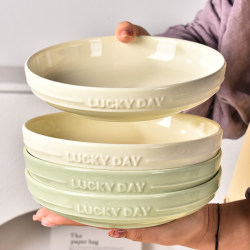 2025 New Style Plates for Home Use, High-End Ceramic Deep Plates, Beautiful and Stylish Cream-Style Dishes 2025 New Style Plates for Home Use, High-End Ceramic Deep Plates, Beautiful and Stylish Cream-Style Dishes