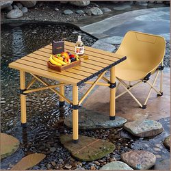 Foldable Table Outdoor Picnic Table and Chair Combination Camping Equipment Portable Barbecue Table Square Stall Egg Roll Table Foldable Table Outdoor Picnic Table and Chair Combination Camping Equipment Portable Barbecue Table Square Stall Egg Roll Table