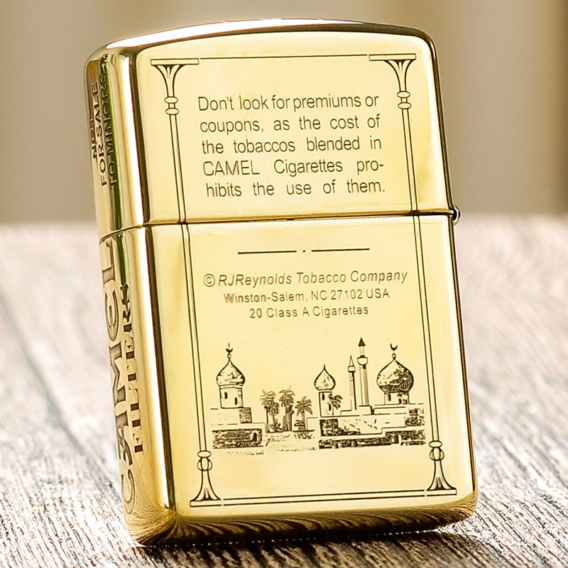 ジッポー 真鍮 キャメル ライター - 本物のアメリカン ジッポー ギフト