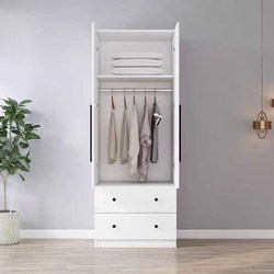 Wooden Wardrobe Bedroom Single-Person Storage Wardrobe Small Apartment Economical and Practical Multi-Layer Hanging Wardrobe Balcony Storage Quilt Cabinet Wooden Wardrobe Bedroom Single-Person Storage Wardrobe Small Apartment Economical and Practical Multi-Layer Hanging Wardrobe Balcony Storage Quilt Cabinet