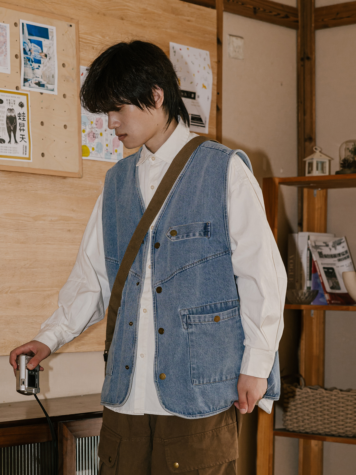 【美品】AMERI VEST LAYERED DENIM JACKET Ameri VINTAGE（Gジャン/デニムジャケット）のフリマアイテム一覧