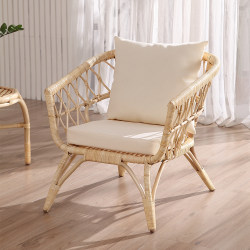 Simple Rattan Chair Sofa Three-Piece Set Nordic Real Rattan Leisure Chair Trendy Chair Balcony Homestay Living Room Coffee Table Armchair Simple Rattan Chair Sofa Three-Piece Set Nordic Real Rattan Leisure Chair Trendy Chair Balcony Homestay Living Room Coffee Table Armchair