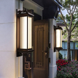 Outdoor Modern Minimalist Solar Wall Lamp Changhong Style Glass Villa Door Side Wall Lamp Waterproof Garden Lamp Outdoor Modern Minimalist Solar Wall Lamp Changhong Style Glass Villa Door Side Wall Lamp Waterproof Garden Lamp