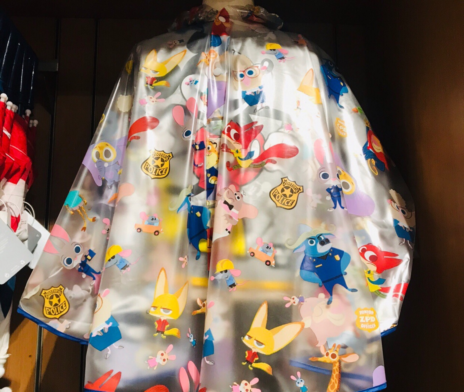 迪士尼Disney疯狂动物城雨衣 迪士尼Disney疯狂动物城雨衣