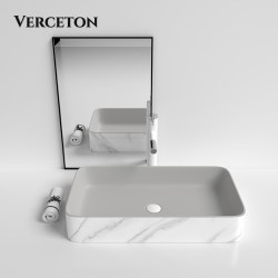 ins Wind Blues Gray Colorful Countertop Basin Bathroom Ceramic Integrated Wash Basin Single Basin Balcony Art Wash Basin ins Wind Blues Gray Colorful Countertop Basin Bathroom Ceramic Integrated Wash Basin Single Basin Balcony Art Wash Basin