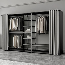Open Wardrobe Floor-Standing Closet Coat Rack Home Dressing Room Bedroom All-Metal Assembly LAOSHU Simple Steel Frame Open Wardrobe Floor-Standing Closet Coat Rack Home Dressing Room Bedroom All-Metal Assembly LAOSHU Simple Steel Frame