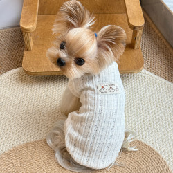Xiaotianzhu Pet Clothing Original Knitted Autumn New Simple Breathable Vest for Dogs and Cats Yorkshire Clothes Xiaotianzhu Pet Clothing Original Knitted Autumn New Simple Breathable Vest for Dogs and Cats Yorkshire Clothes
