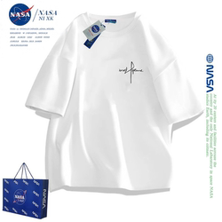Nasa Co-Branded Heavyweight Spring/Summer 2025 New Pure Cotton Short-Sleeve T-Shirt for Men and Women, Loose and Versatile Couple Half-Sleeve Top Nasa Co-Branded Heavyweight Spring/Summer 2025 New Pure Cotton Short-Sleeve T-Shirt for Men and Women, Loose and Versatile Couple Half-Sleeve Top