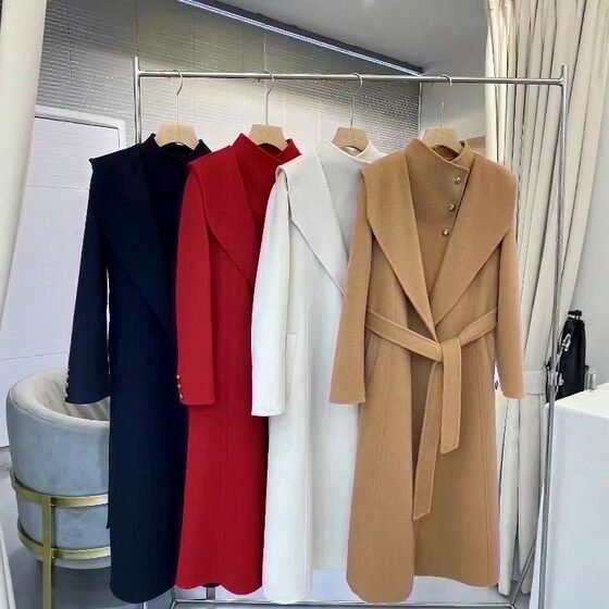 2025 autumn and winter new double-sided cashmere coat for women's mid-length loose wool jacket tied with waist slimming and trendy
2025 autumn and winter new double-sided cashmere coat for women's mid-length loose wool jacket tied with waist slimming and trendy