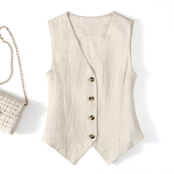 Line vest thin women's vest summer new high-end slim short sleeveless suit v-neck vest horse clip
Line vest thin women's vest summer new high-end slim short sleeveless suit v-neck vest horse clip
