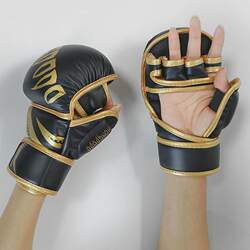Half-finger boxing gloves mma professional training gloves comprehensive sparring fighting five-finger boxing gloves men's punching bag gloves Half-finger boxing gloves mma professional training gloves comprehensive sparring fighting five-finger boxing gloves men's punching bag gloves
