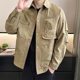 2025 new spring and autumn casual work jacket for men autumn trendy lapel tops large size multi-pocket men's jacket 
2025 new spring and autumn casual work jacket for men autumn trendy lapel tops large size multi-pocket men's jacket