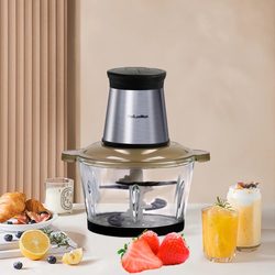 Electric Meat Grinder for Home Use, Small Stainless Steel Blender, Multifunctional Food Processor, Meat Mincer, Vegetable Chopper, Stuffing Maker Electric Meat Grinder for Home Use, Small Stainless Steel Blender, Multifunctional Food Processor, Meat Mincer, Vegetable Chopper, Stuffing Maker