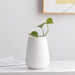White Simple and Creative Green Radish Flower Hydroponic Vessel, Water-Cultured Ceramic Vase Ornament, Living Room Flower Arrangement, Desktop Decoration White Simple and Creative Green Radish Flower Hydroponic Vessel, Water-Cultured Ceramic Vase Ornament, Living Room Flower Arrangement, Desktop Decoration