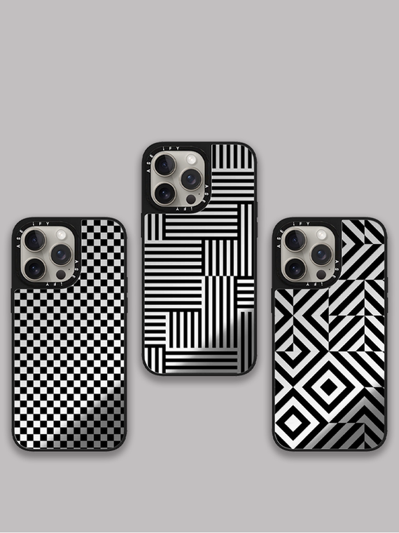 Monochrome New MagSafe Mirror 15, 14, 13, 12 iPhone Case