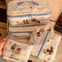 Cute Puppy Travel Storage Bag for Women, Large Capacity Underwear Bag, Waterproof Portable Clothing Organizer for Business Trips, Luggage Bag Cute Puppy Travel Storage Bag for Women, Large Capacity Underwear Bag, Waterproof Portable Clothing Organizer for Business Trips, Luggage Bag