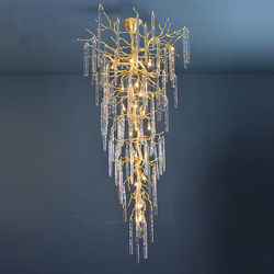European style crystal glass branch designer large chandelier European style crystal glass branch designer large chandelier
