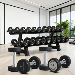 Pure Steel Pu Dumbbells for Home Use, Men's Gym Equipment, Metal All-Steel Rubber-Coated Cast Iron, Women's Stainless Steel Integrated Barbell Pure Steel Pu Dumbbells for Home Use, Men's Gym Equipment, Metal All-Steel Rubber-Coated Cast Iron, Women's Stainless Steel Integrated Barbell
