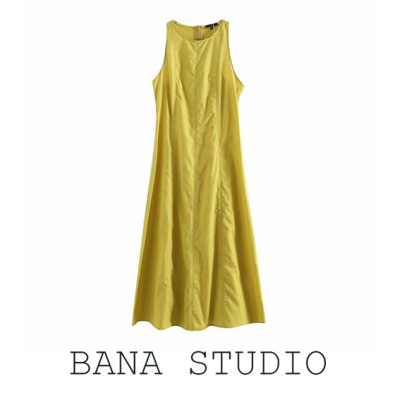 BANA Italian foreign trade export tail goods shopping mall withdrawal women's clothing white, soft and breathable sleeveless dress long skirt
BANA Italian foreign trade export tail goods shopping mall withdrawal women's clothing white, soft and breathable sleeveless dress long skirt