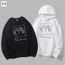 John Lennon self-portrait Beatles Beatles simple literary rock crew neck sweatshirt hoodie diy John Lennon self-portrait Beatles Beatles simple literary rock crew neck sweatshirt hoodie diy