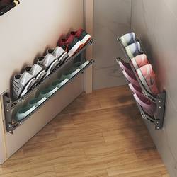 Foldable Shoe Rack Behind the Door, Simple Foldable Wall-Mounted Storage, Wall-Hanging Bathroom Slipper Rack, Over-The-Door Shoe Rack Foldable Shoe Rack Behind the Door, Simple Foldable Wall-Mounted Storage, Wall-Hanging Bathroom Slipper Rack, Over-The-Door Shoe Rack