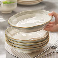 German Sy Household Ceramic Dish, Underglaze Color Deep Plate, High-End Luxury Dining Plate, Bowls and Dishes, Tableware 2025 New Model German Sy Household Ceramic Dish, Underglaze Color Deep Plate, High-End Luxury Dining Plate, Bowls and Dishes, Tableware 2025 New Model