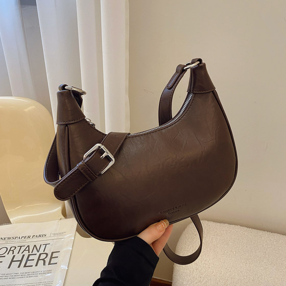 Super popular small bag women's 2025 new style niche retro armpit dumpling bag high-end single shoulder crossbody bag 
Super popular small bag women's 2025 new style niche retro armpit dumpling bag high-end single shoulder crossbody bag