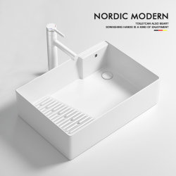 Washboard Countertop Basin Side Drainage Square Balcony Drum Washing Machine Cabinet Ceramic Laundry Basin Side Drainage Single Tray Washboard Countertop Basin Side Drainage Square Balcony Drum Washing Machine Cabinet Ceramic Laundry Basin Side Drainage Single Tray