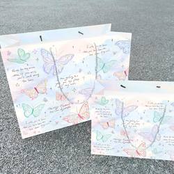 New Cute Butterfly Gift Bag Ins High-Quality Exquisite Storage Bag Cartoon Gift Wrapping Paper Bag Gift New Cute Butterfly Gift Bag Ins High-Quality Exquisite Storage Bag Cartoon Gift Wrapping Paper Bag Gift