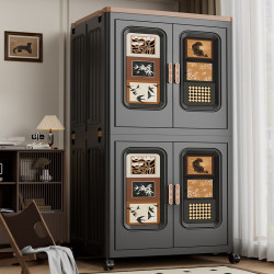 Simple Wardrobe for Home Bedroom Clothes Storage Cabinet All-In-One Installation-Free Foldable Children's Baby Plastic Storage Cabinet Simple Wardrobe for Home Bedroom Clothes Storage Cabinet All-In-One Installation-Free Foldable Children's Baby Plastic Storage Cabinet