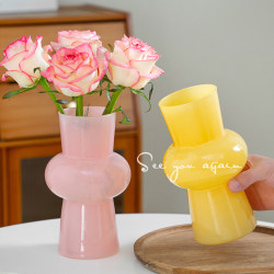 Vintage Fenton Glass Vase, Light Luxury, High-End French Cream Style, Living Room Hydroponic Flower Arrangement, Dining Table Creative Ornament Vintage Fenton Glass Vase, Light Luxury, High-End French Cream Style, Living Room Hydroponic Flower Arrangement, Dining Table Creative Ornament