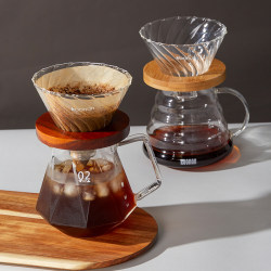 Koonan Pour-Over Coffee Set Glass Coffee Filter Cup Pour-Over Kettle Coffee Filter Pour-Over Coffee Pot Set Koonan Pour-Over Coffee Set Glass Coffee Filter Cup Pour-Over Kettle Coffee Filter Pour-Over Coffee Pot Set