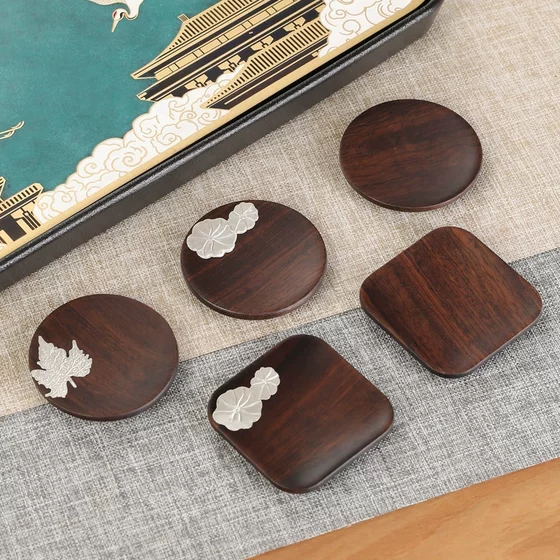 Tea cushion tea ceremony Kung Fu tea set Teaboard tea tray tea table ornament solid wood heat thermal insulation pad tea base tea cushion cushion Tea cushion tea ceremony Kung Fu tea set Teaboard tea tray tea table ornament solid wood heat thermal insulation pad tea base tea cushion cushion