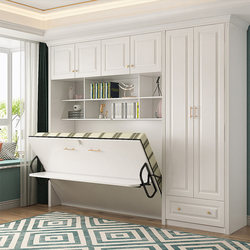 Multifunctional Rollover Invisible Bed Modern Simple European Desk Wardrobe Integrated Folding Bed Wall Bed Murphy Bed Multifunctional Rollover Invisible Bed Modern Simple European Desk Wardrobe Integrated Folding Bed Wall Bed Murphy Bed