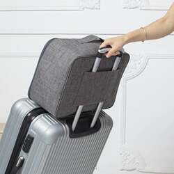 Can Be Attached to a Trolley Case for Short-Distance Business Trips, Men's Portable Travel Large-Capacity Clothing Storage Bag, Waterproof and Portable Can Be Attached to a Trolley Case for Short-Distance Business Trips, Men's Portable Travel Large-Capacity Clothing Storage Bag, Waterproof and Portable