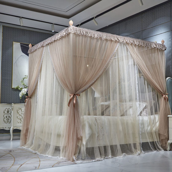 New princess style double-layer yarn palace floor-standing mosquito net thickened three-door bed curtain dustproof square roof household bedroom
New princess style double-layer yarn palace floor-standing mosquito net thickened three-door bed curtain dustproof square roof household bedroom
