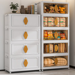 Installation-Free Toy Foldable Storage Cabinet kids Wardrobe Multi-Layer Sundries Storage Cabinet Transparent Baby Clothes Storage Box Installation-Free Toy Foldable Storage Cabinet kids Wardrobe Multi-Layer Sundries Storage Cabinet Transparent Baby Clothes Storage Box