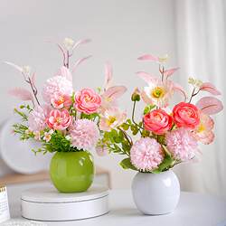 Artificial Flower Bouquet, Simulated Flower Arrangement, Living Room Decoration, Silk Flower Arrangement, Dining Table Flower Arrangement, Desktop Floral Art, Small Coffee Table Decoration Artificial Flower Bouquet, Simulated Flower Arrangement, Living Room Decoration, Silk Flower Arrangement, Dining Table Flower Arrangement, Desktop Floral Art, Small Coffee Table Decoration