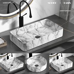 Scandinavian Countertop Basin Bathroom Washbasin Single Basin Balcony Small Size Washbasin Household Ceramic Washbasin Stone Pattern Scandinavian Countertop Basin Bathroom Washbasin Single Basin Balcony Small Size Washbasin Household Ceramic Washbasin Stone Pattern