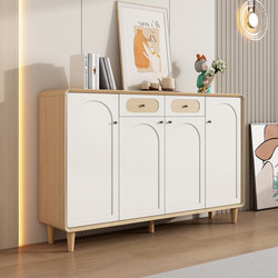 Shoe Cabinet for Home Entrance, Natural Wood Color, Hallway Cabinet, Solid Wood, Modern Minimalist, Large Capacity, Multi-Layer Storage Cabinet, Wall-Mounted for Entryway Shoe Cabinet for Home Entrance, Natural Wood Color, Hallway Cabinet, Solid Wood, Modern Minimalist, Large Capacity, Multi-Layer Storage Cabinet, Wall-Mounted for Entryway