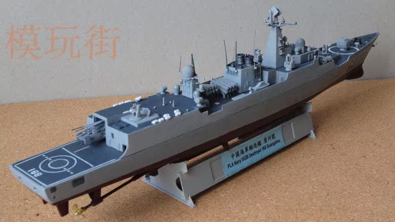 5cm模型完成后长约442mm,宽50mm模型简介:作为052b型驱逐舰首制舰.