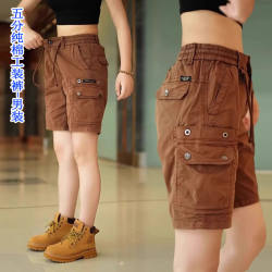 Clearance clearance foreign trade trendy brand men's overalls pure cotton multi-pocket casual shorts American sports five-point pants Clearance clearance foreign trade trendy brand men's overalls pure cotton multi-pocket casual shorts American sports five-point pants