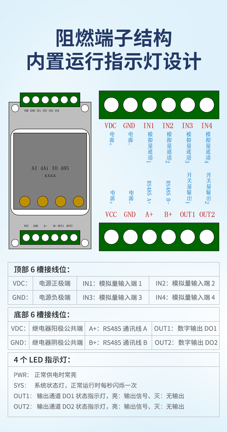 Analog Data Acquisition Module For Voltage And Current With 4 20ma