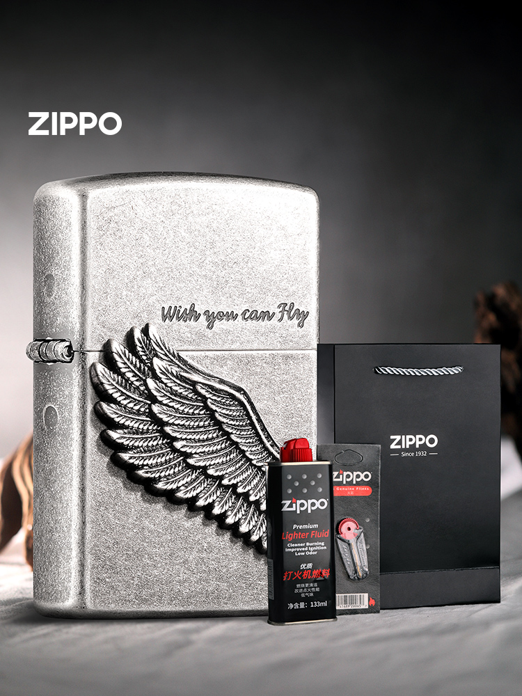 Angel Beats! zippo ユイ GoldLimIted Zippo Angel Wing Gold Metal St Benedict Blue Limited Serial