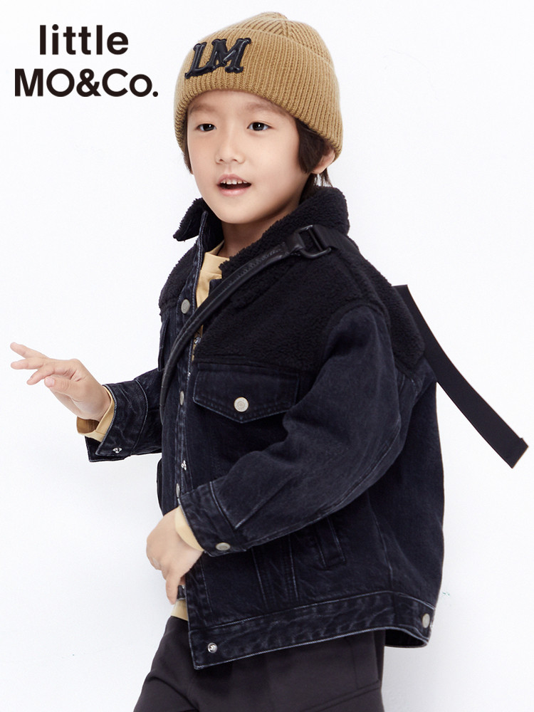 Abrigo de Invierno Little Chaqueta de Denim con Forro de