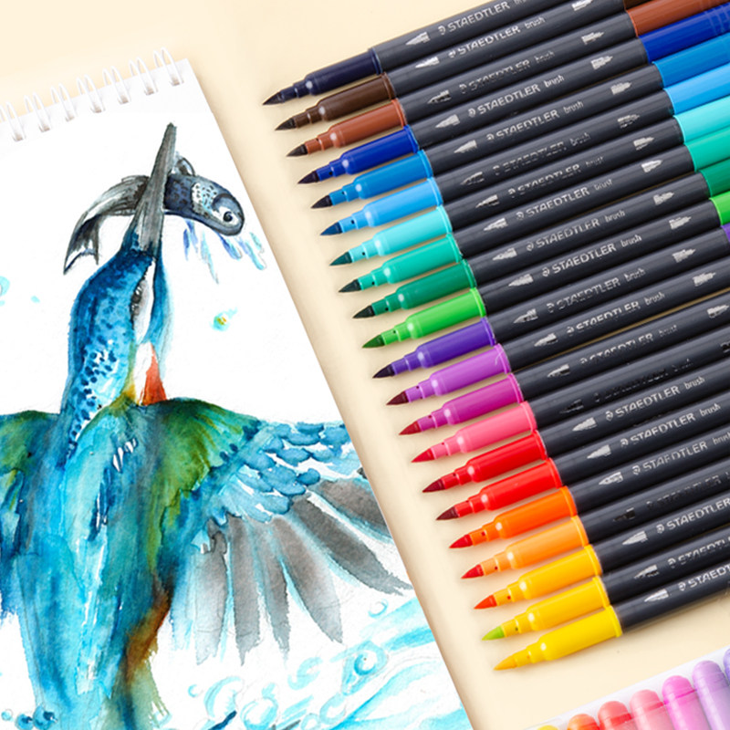 Staedtler 3200 জলরং পেন সেট ৭২টি রং, ধোয়া যায়, ডাবল-হেডেড