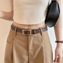 Design-Focused Niche Small Belt for Women, Jeans Belt for Women, 2025 New Style Belt, Versatile Thin Vintage Decorative Brown Belt Design-Focused Niche Small Belt for Women, Jeans Belt for Women, 2025 New Style Belt, Versatile Thin Vintage Decorative Brown Belt