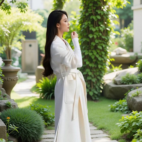 2025 autumn and winter new women's Hepburn style double-sided wool wool coat high-end medium-length coat bathrobe loose
2025 autumn and winter new women's Hepburn style double-sided wool wool coat high-end medium-length coat bathrobe loose